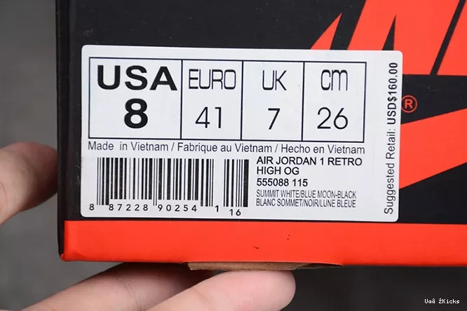 Blue 1 555088-115 332 Moon Retro High Jordan AllSeason 0910